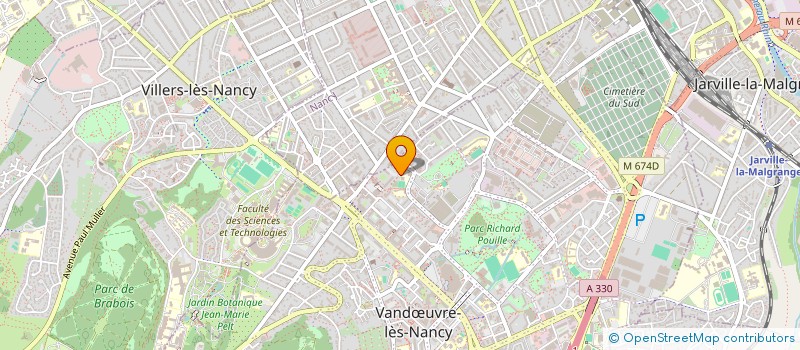 localisation de l'entreprise CLUB DES ANCIENS LE CHARMOIS-VANDOEUVRE-LES-NANCY  VANDUVRE-LES-NANCY