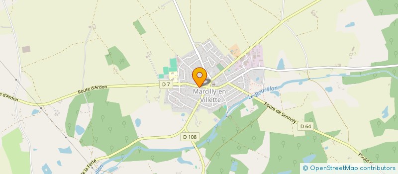 localisation de l'entreprise CLUB DES ANCIENS MARCILLY EN VILLETTE  MARCILLY-EN-VILLETTE