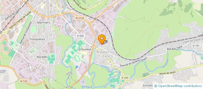 localisation de l'entreprise CLUB DES ARAPEYRES à ARPAJON-SUR-CERE