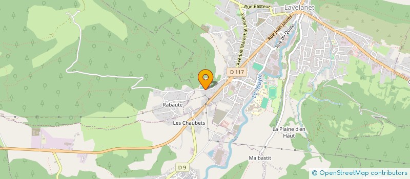localisation de l'entreprise CLUB DES ARCHERS CATHARES à LAVELANET