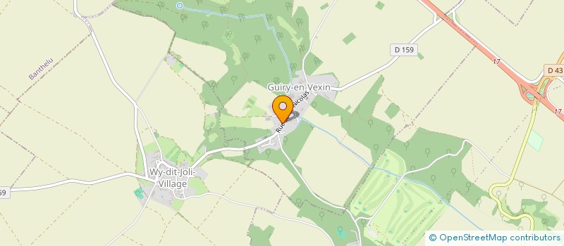 localisation de l'entreprise CLUB DES ARCHERS DE GUIRY  GUIRY-EN-VEXIN