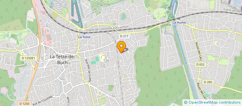 localisation de l'entreprise CLUB DES ARTS MARTIAUX à LA TESTE-DE-BUCH