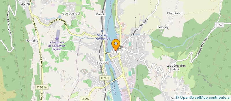 localisation de l'entreprise CLUB DES ARTS MARTIAUX SEYSSE  SEYSSEL