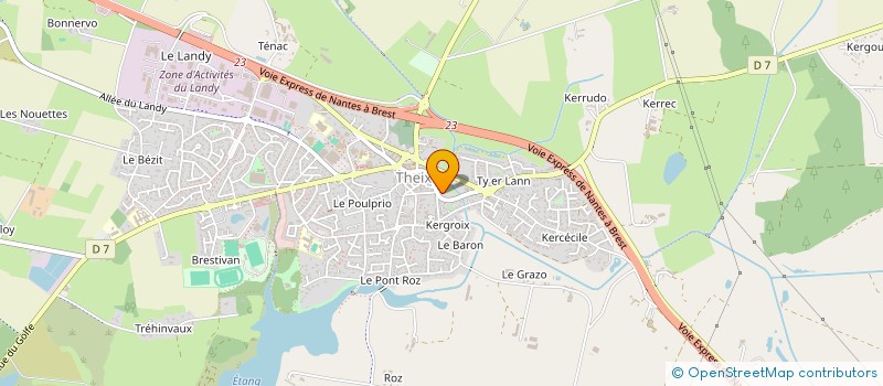 localisation de l'entreprise CLUB DES BLES D'OR  THEIX-NOYALO