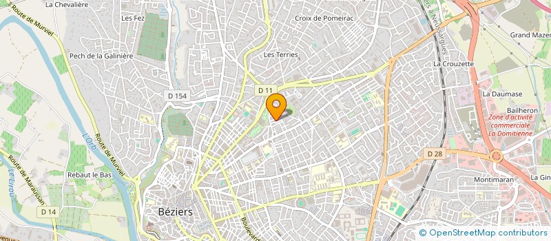 localisation de l'entreprise CLUB DES BOULOMANES à BEZIERS