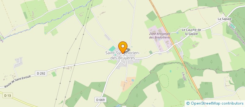 localisation de l'entreprise CLUB DES BRUYERES à SAINT-SYMPHORIEN-DES-BRUYERES