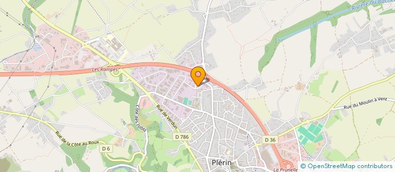 localisation de l'entreprise CLUB DES CANETONS  PLERIN