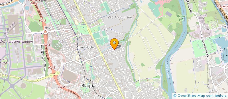 localisation de l'entreprise CLUB DES CARTOPHILES DE MIDI-PYRENEES  BLAGNAC