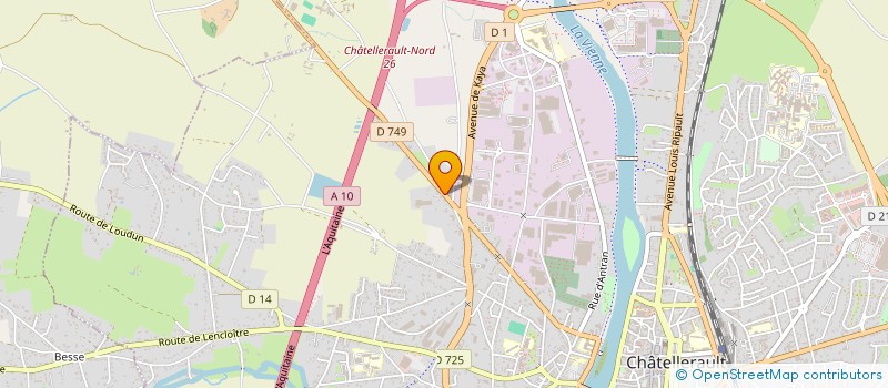 localisation de l'entreprise CLUB DES CENTS à CHATELLERAULT