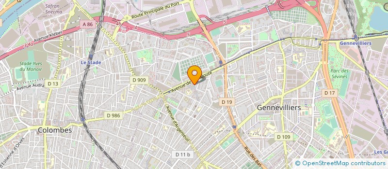 localisation de l'entreprise CLUB DES CHARDONS à ASNIERES-SUR-SEINE