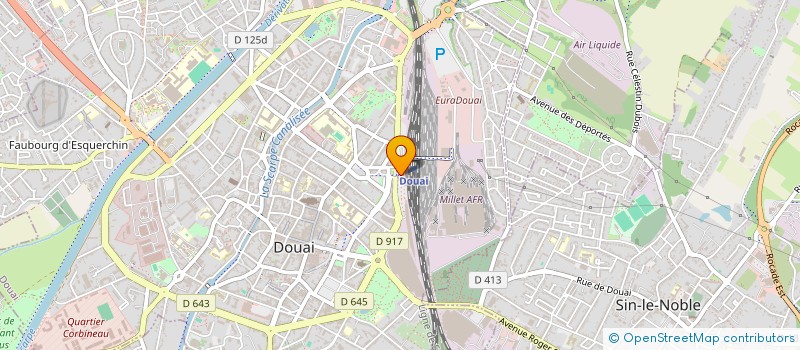 localisation de l'entreprise CLUB DES CHEMINOTS RETRAITES DU DOUAISIS à DOUAI