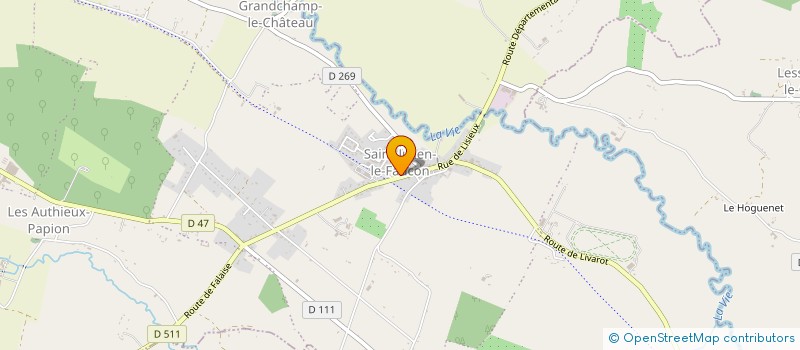 localisation de l'entreprise CLUB DES CHEVEUX D'ARGENT DE SAINT JULIEN LE FAUCON  MEZIDON VALLEE D'AUGE