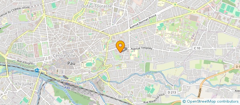 localisation de l'entreprise CLUB DES CHIFFRES ET DES LETTRES à PAU