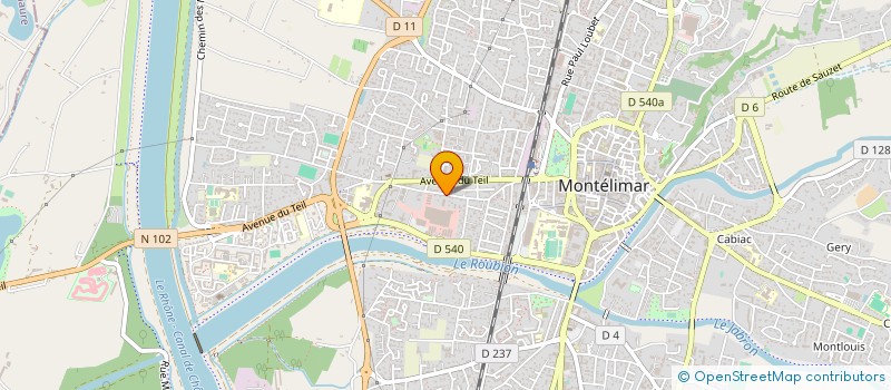 localisation de l'entreprise CLUB DES CHIFFRES ET DES LETTRES - SCRABBLE - TAROT  MONTELIMAR