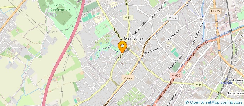 localisation de l'entreprise CLUB DES CINEASTES ET PHOTOGRAPHES AMATEURS DE MOUVAUX à MOUVAUX