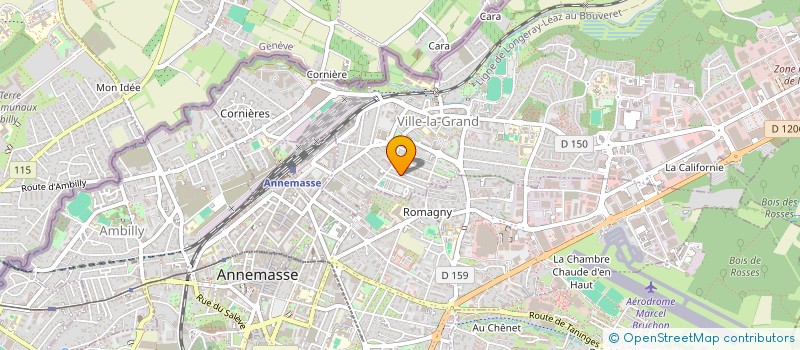 localisation de l'entreprise CLUB DES CINQ  VILLE-LA-GRAND