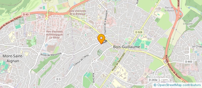 localisation de l'entreprise CLUB DES CINQ à BOIS-GUILLAUME