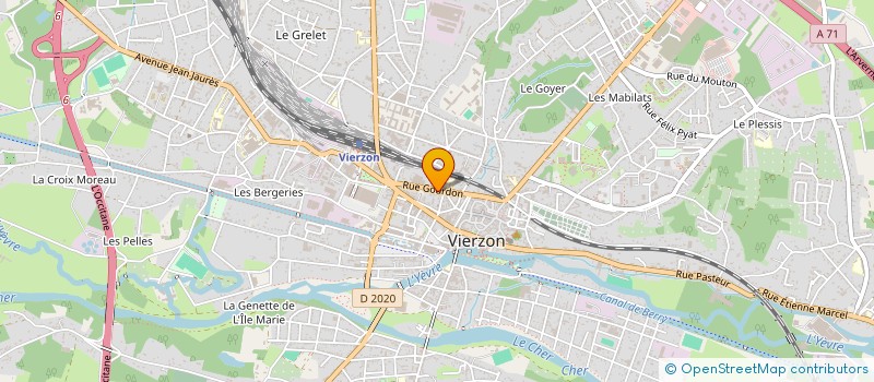 localisation de l'entreprise CLUB DES COLLECTIONNEURS DU CINEMATOGRAPHE (C.C.C)  VIERZON