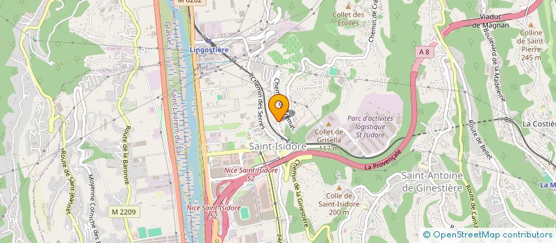 localisation de l'entreprise CLUB DES COLLINES à NICE