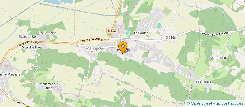 localisation de l'entreprise CLUB DES CONSCRITS DE SALAGNON  SALAGNON