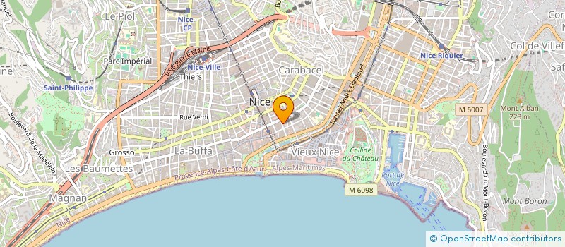 localisation de l'entreprise CLUB DES COULISSES à NICE