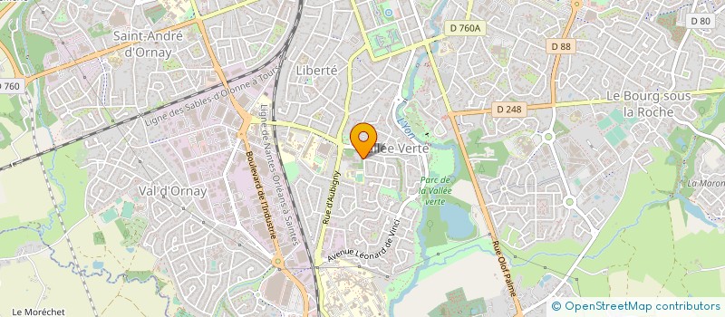 localisation de l'entreprise CLUB DES CREATEURS DE VENDEE à LA ROCHE-SUR-YON