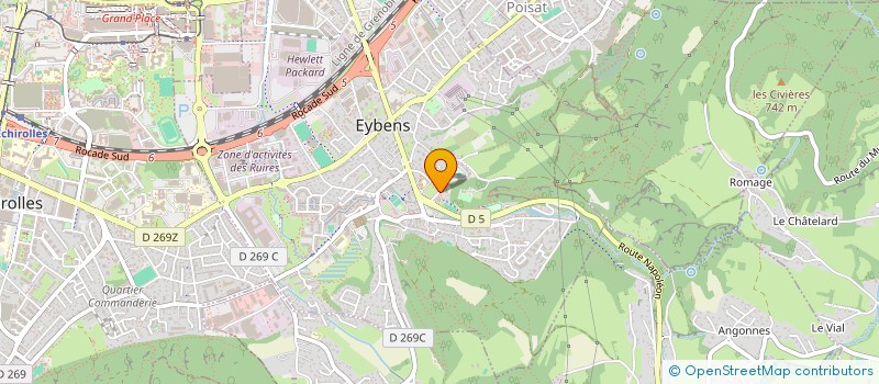 localisation de l'entreprise CLUB DES CYCLOS EYBENS POISAT  EYBENS