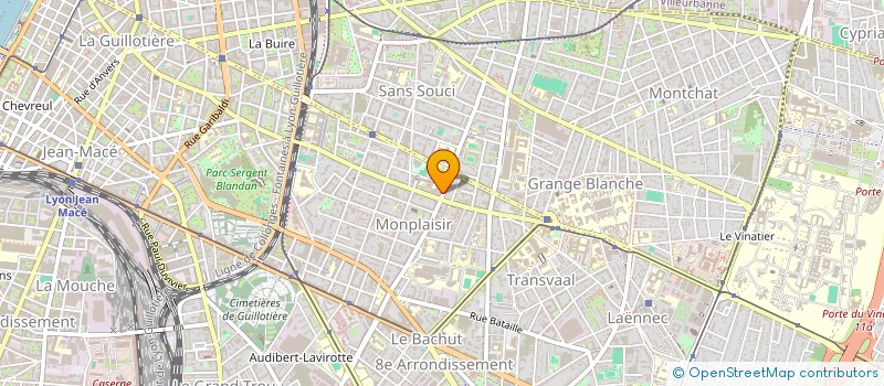 localisation de l'entreprise CLUB DES DAUPHINS DE MONPLAISIR  LYON