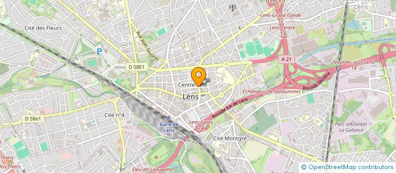 localisation de l'entreprise CLUB DES ELUS DE L'ECOTRANSITION  LENS