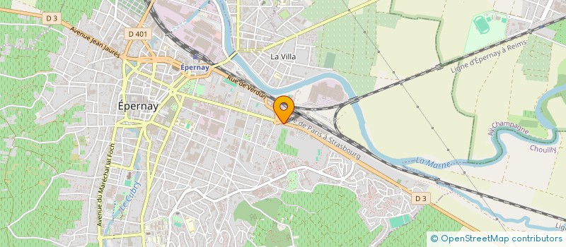 localisation de l'entreprise CLUB DES ENTREPRENEURS CHAMPENOIS  EPERNAY