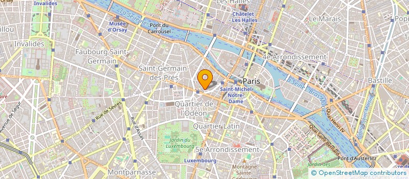 localisation de l'entreprise CLUB DES ENTREPRENEURS DE L'UNIVERSITE PARIS 1 PANTHEON-SORBONNE  PARIS