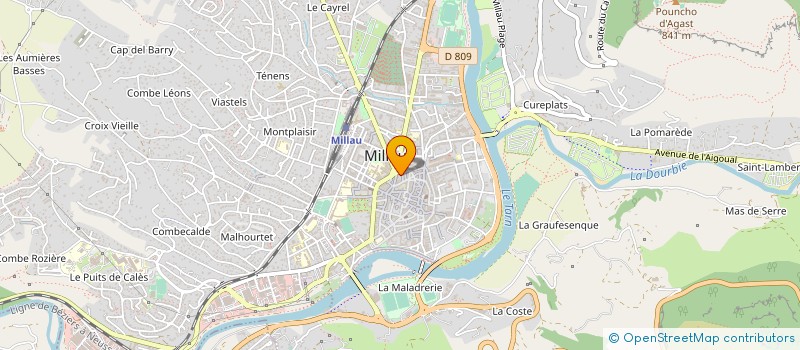 localisation de l'entreprise CLUB DES ENTREPRENEURS DE MILLAU à MILLAU