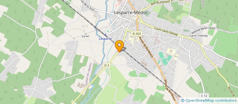 localisation de l'entreprise CLUB DES ENTREPRENEURS DU MEDOC  GAILLAN-EN-MEDOC