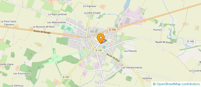 localisation de l'entreprise CLUB DES ENTREPRENEURS DU NOYANTAIS  C.E.N  NOYANT-VILLAGES