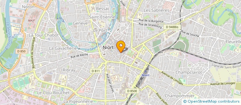 localisation de l'entreprise CLUB DES ENTREPRENEURS POITOU CHARENTES  NIORT