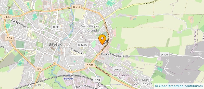 localisation de l'entreprise CLUB DES ENTREPRISES DE BAYEUX ET DU BESSIN (C.E.B.B)  BAYEUX
