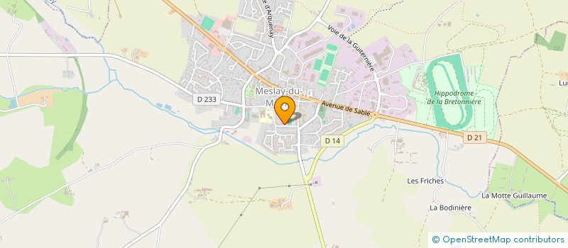 localisation de l'entreprise CLUB DES ENTREPRISES DU MAINE ANGEVIN  MESLAY-DU-MAINE