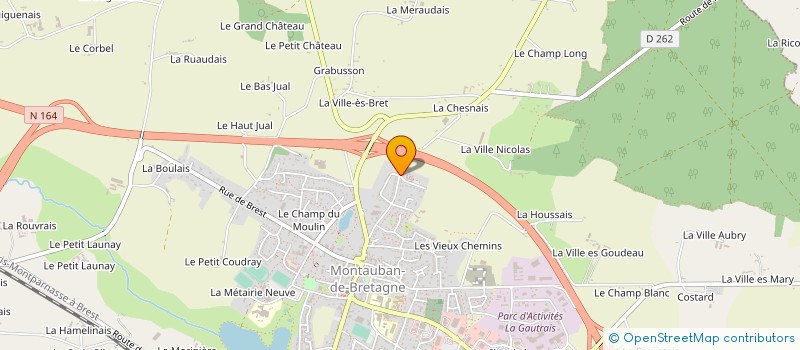 localisation de l'entreprise CLUB DES ENTREPRISES DU PAYS DE BROCELIANDE (CEPB)  MONTAUBAN-DE-BRETAGNE