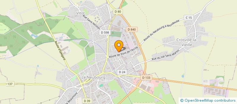 localisation de l'entreprise CLUB DES ENTREPRISES DU PAYS DU NEUBOURG  LE NEUBOURG