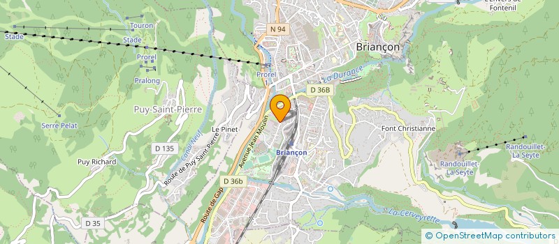 localisation de l'entreprise CLUB DES ESCARTONS à BRIANCON
