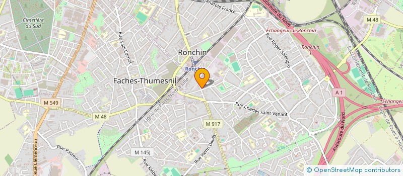 localisation de l'entreprise CLUB DES ESCRIMEURS DE FACHES THUMESNIL à RONCHIN