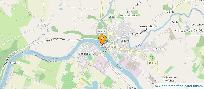 localisation de l'entreprise CLUB DES GABARRES  CASSENEUIL