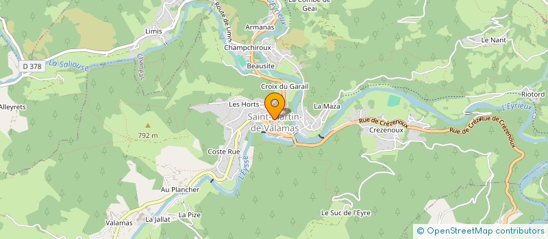 localisation de l'entreprise CLUB DES GENS HEUREUX DU 3EME AGE à SAINT-MARTIN-DE-VALAMAS