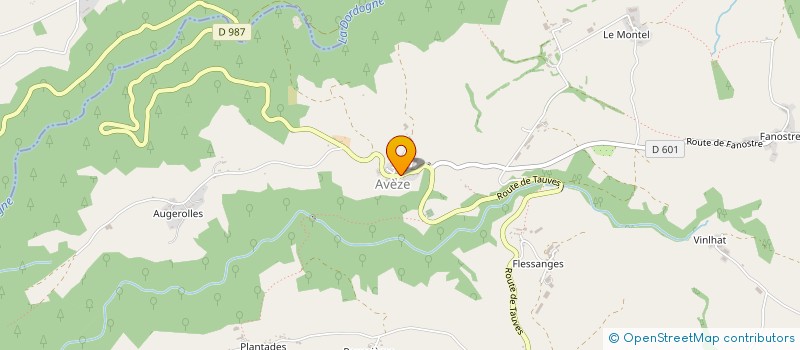 localisation de l'entreprise CLUB DES GORGES D'AVEZE  AVEZE