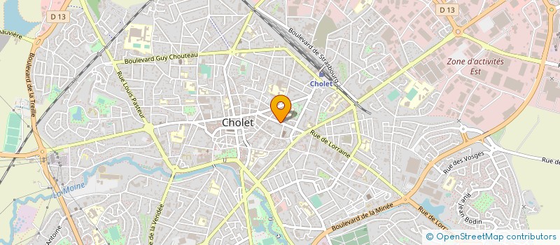 localisation de l'entreprise CLUB DES HOTELIERS DU CHOLETAIS à CHOLET