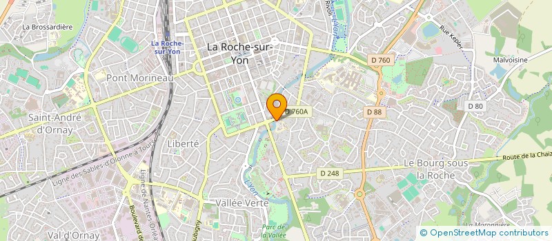 localisation de l'entreprise CLUB DES HOTELIERS ET RESTAURATEURS DE VENDEE à LA ROCHE-SUR-YON