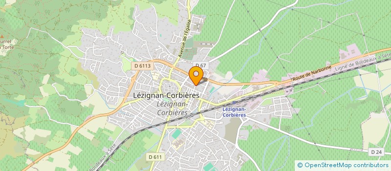 localisation de l'entreprise CLUB DES JARDINIERS LEZIGNANAIS à LEZIGNAN-CORBIERES