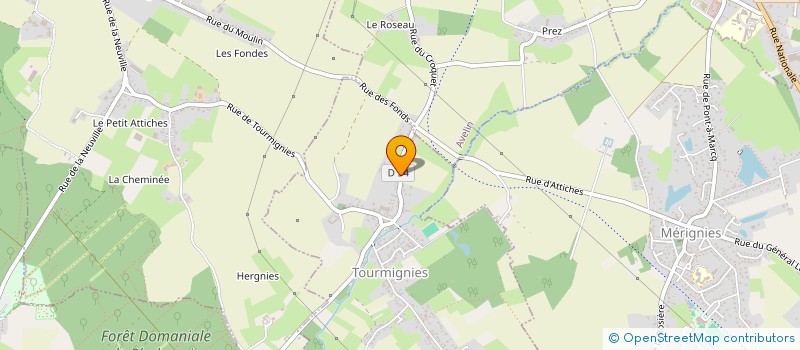 localisation de l'entreprise CLUB DES JEUNES à TOURMIGNIES