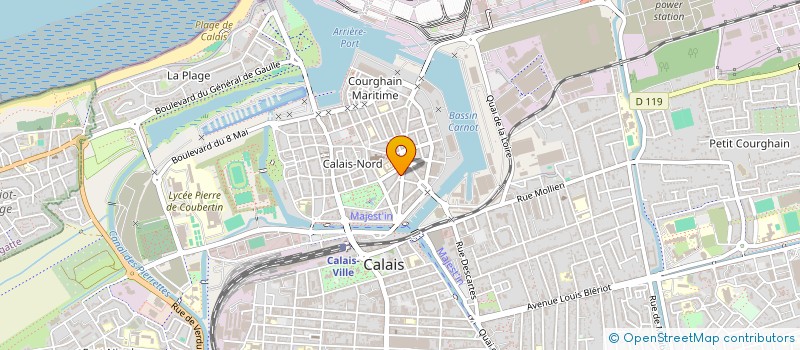 localisation de l'entreprise CLUB DES JEUNES à CALAIS