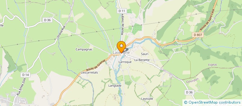 localisation de l'entreprise CLUB DES JEUNES  LAVERGNE